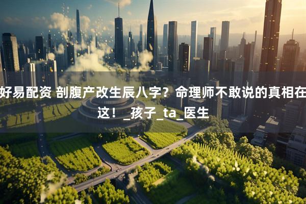 好易配资 剖腹产改生辰八字？命理师不敢说的真相在这！_孩子_ta_医生